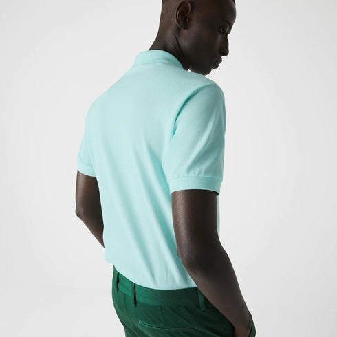 Polo Uomo L1212 con bottoni madreperla Verde acqua LACOSTE- Francavilla Moda