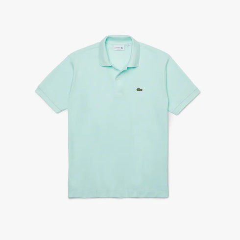 Polo Uomo L1212 con bottoni madreperla Verde acqua LACOSTE- Francavilla Moda