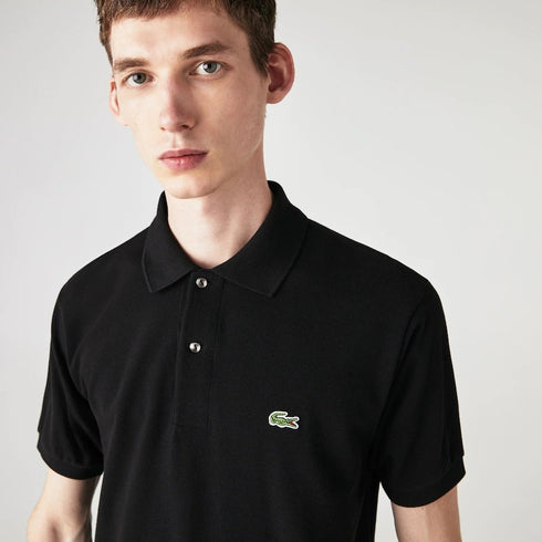 Polo Uomo L1212 con bottoni madreperla Nero LACOSTE- Francavilla Moda