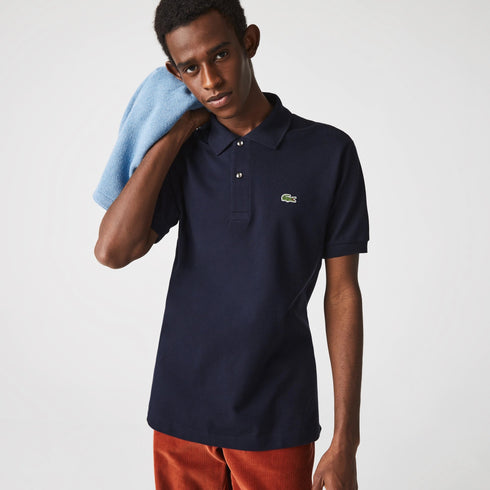 Polo Uomo L1212 con bottoni madreperla Blu LACOSTE- Francavilla Moda