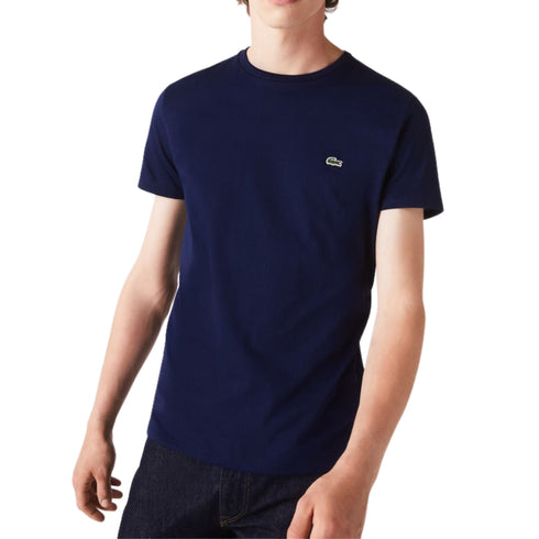 T-shirt Uomo Cotone Pima basica Blu LACOSTE- Francavilla Moda