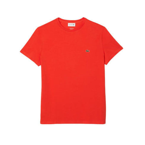 T-shirt Uomo Cotone Pima basica Arancione LACOSTE- Francavilla Moda