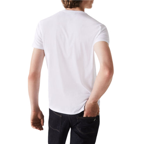 T-shirt Uomo Cotone Pima basica Bianco LACOSTE- Francavilla Moda
