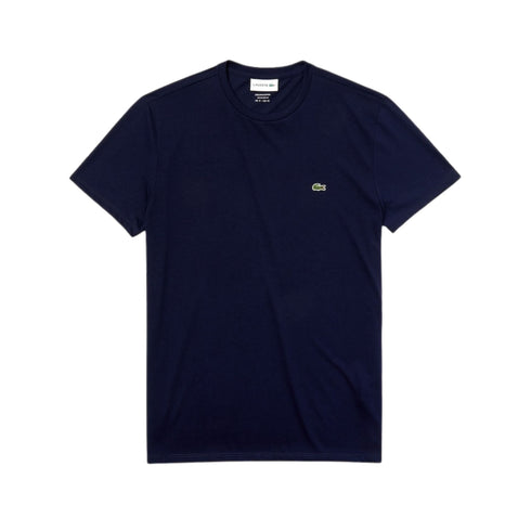T-shirt Uomo Cotone Pima basica Blu LACOSTE- Francavilla Moda