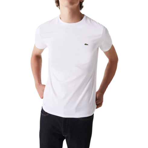 T-shirt Uomo Cotone Pima basica Bianco LACOSTE- Francavilla Moda