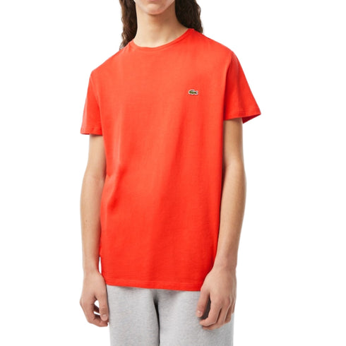 T-shirt Uomo Cotone Pima basica Arancione LACOSTE- Francavilla Moda