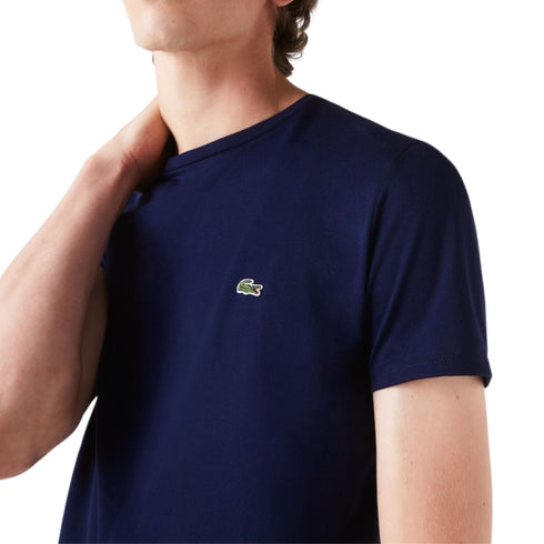 T-shirt Uomo Cotone Pima basica Blu LACOSTE- Francavilla Moda