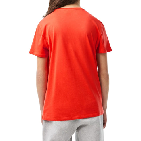 T-shirt Uomo Cotone Pima basica Arancione LACOSTE- Francavilla Moda