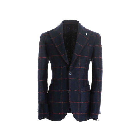 L.b.m. 1911 Giacca da uomo Giacca Uomo con fantasia finestrata Blu coccio - Francavilla Moda