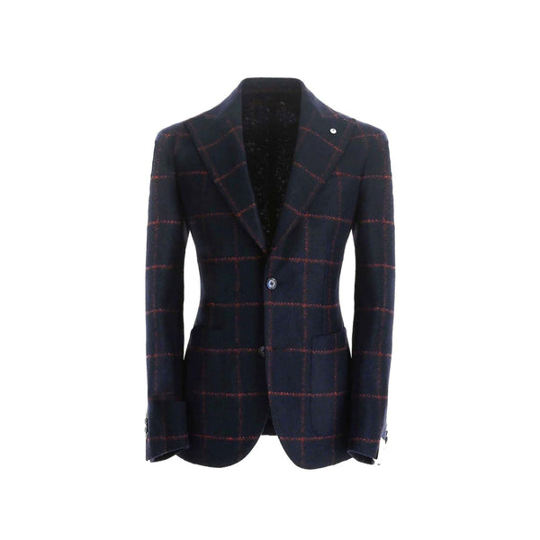 L.b.m. 1911 Giacca da uomo Giacca Uomo con fantasia finestrata Blu coccio - Francavilla Moda