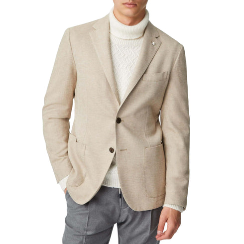 Giacca Uomo un petto gabardina Bianco L.B.M. 1911- Francavilla Moda