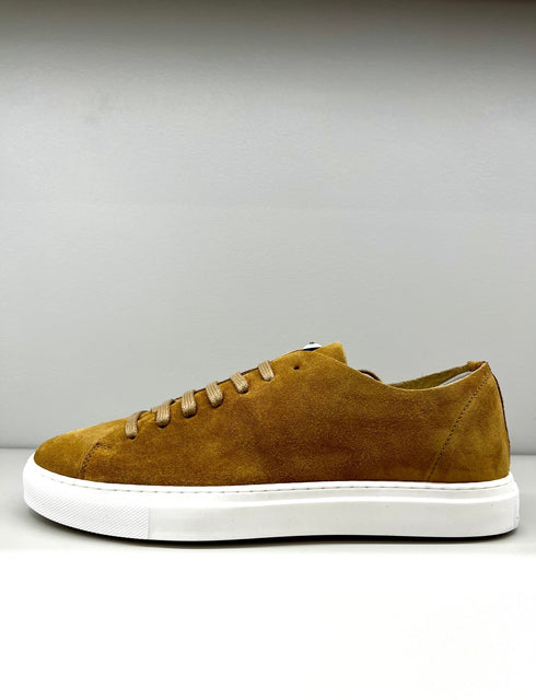 Scarpa Sneakers Uomo in vera pelle Tabacco L.B.M. 1911- Francavilla Moda