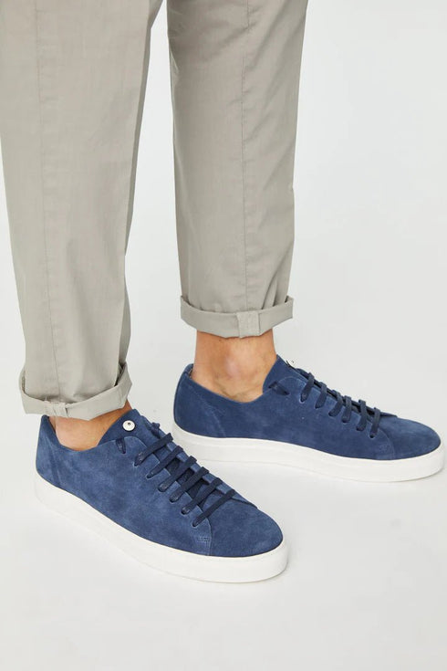 Scarpa Sneakers Uomo in vera pelle Tabacco L.B.M. 1911- Francavilla Moda