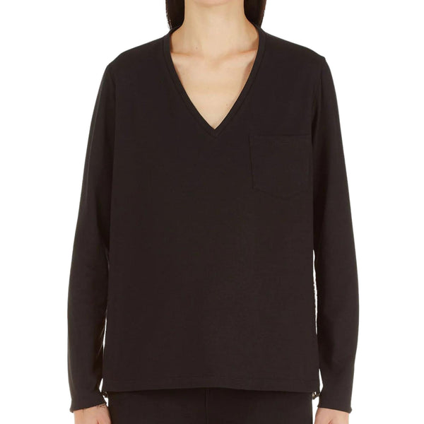 Blusa Donna bitessuto maculato Nero verde LIU JO- Francavilla Moda