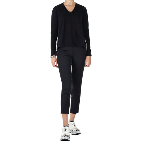 Blusa Donna bitessuto maculato Nero verde LIU JO- Francavilla Moda