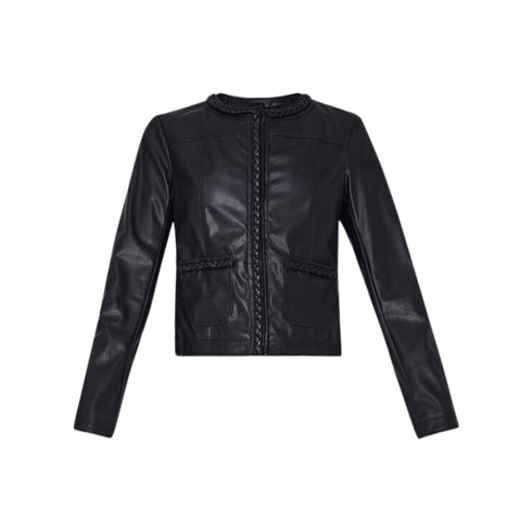 Giubbino Donna con motivo intrecciato Nero Liu Jo- Francavilla Moda