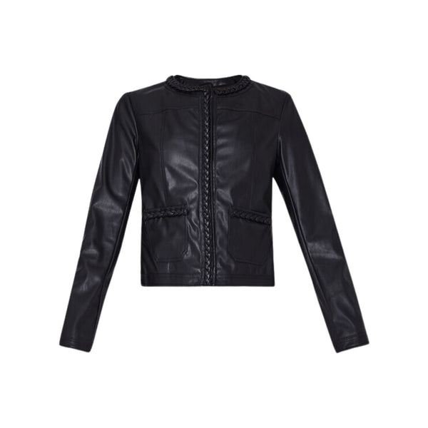 Giubbino Donna con motivo intrecciato Nero Liu Jo- Francavilla Moda