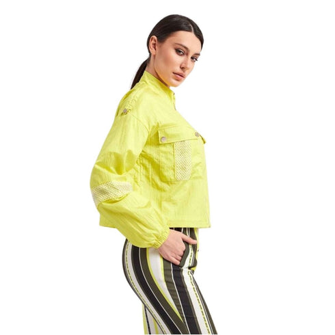 Giubbino Donna con tasche a rete Lime LIU JO- Francavilla Moda