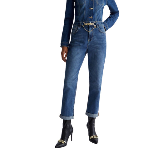 Jeans Donna con risvolto sul fondo Jeans scuro Liu Jo- Francavilla Moda