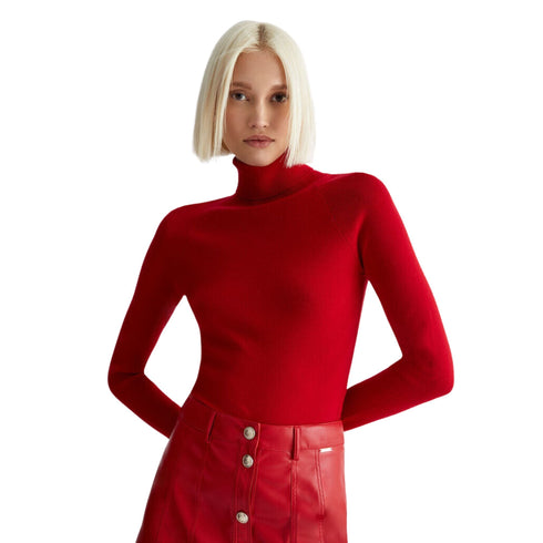 Maglia Donna con cintura gioiello Rosso Liu Jo- Francavilla Moda