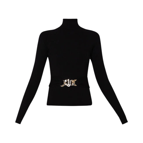 Maglia Donna con cintura gioiello Nero Liu Jo- Francavilla Moda