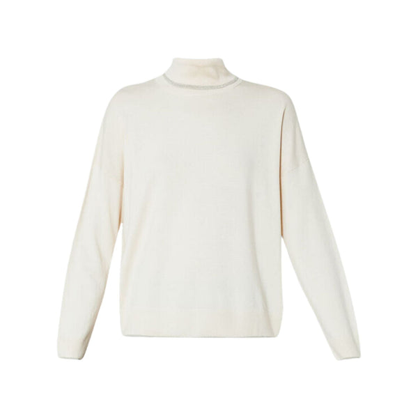 Maglia Donna con inserti in lurex Naturale Liu Jo- Francavilla Moda