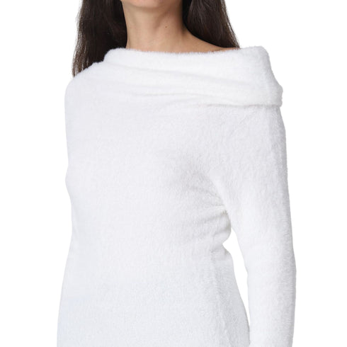 Maglia Donna con scollo a barca Bianco LIU JO- Francavilla Moda