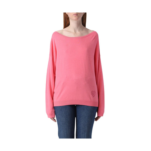 Liu Jo Maglia Maglia Donna con scollo a barca Pink - Francavilla Moda