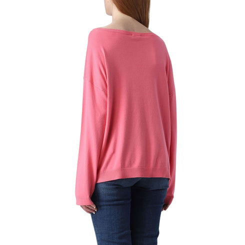 Liu Jo Maglia Maglia Donna con scollo a barca Pink - Francavilla Moda