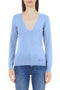 Maglia Donna in viscosa con scollo a V Celeste Liu Jo- Francavilla Moda
