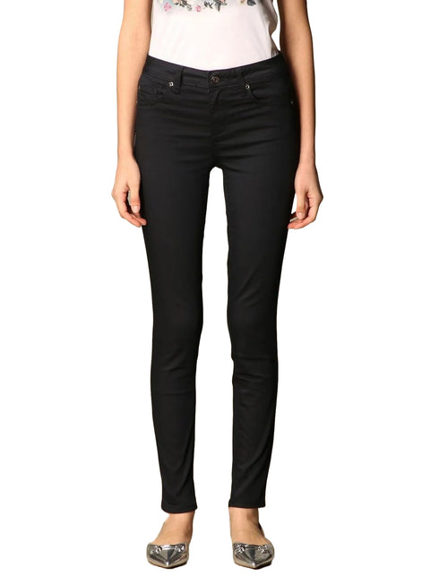 Pantalone cinque tasche Donna slim a vita alta Nero Liu Jo- Francavilla Moda