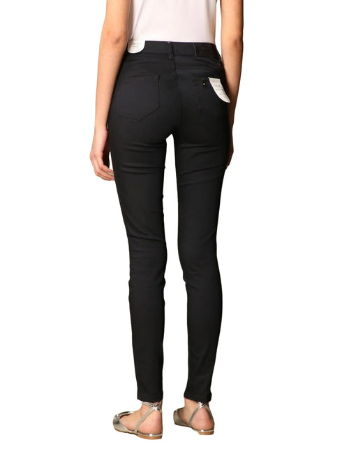 Pantalone cinque tasche Donna slim a vita alta Nero Liu Jo- Francavilla Moda