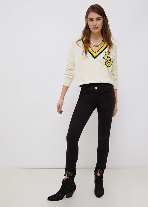 Pantalone Donna cinque tasche skinny Nero LIU JO- Francavilla Moda