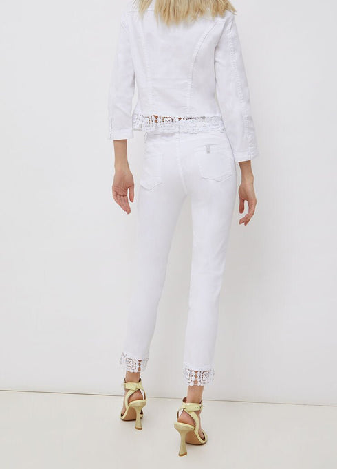 Pantalone Donna cinque tasche skinny Bianco LIU JO- Francavilla Moda