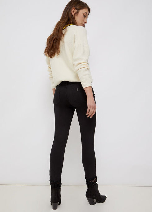 Pantalone Donna cinque tasche skinny Nero LIU JO- Francavilla Moda