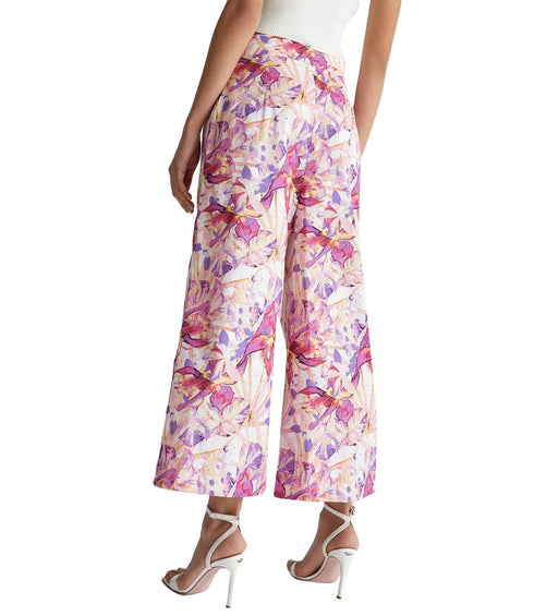 Pantalone Donna floreale ecosostenibile Rosa Liu Jo- Francavilla Moda