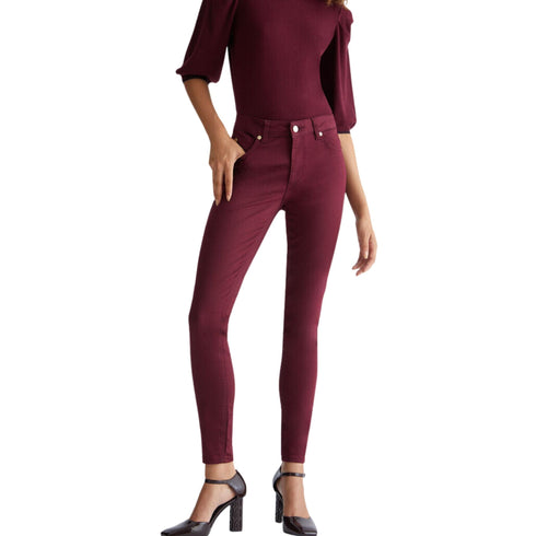 Pantalone Donna slim modello Divine Bordeaux Liu Jo- Francavilla Moda