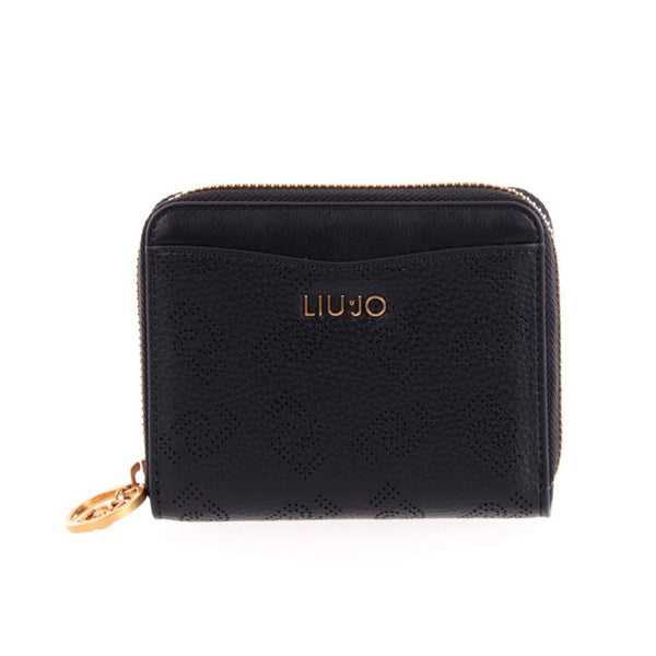 Portafoglio Donna con logo e taschino Nero Liu Jo- Francavilla Moda