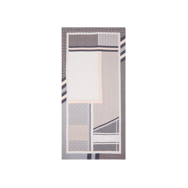 Liu Jo Sciarpa Sciarpa Donna con pois e logo Nero - Francavilla Moda