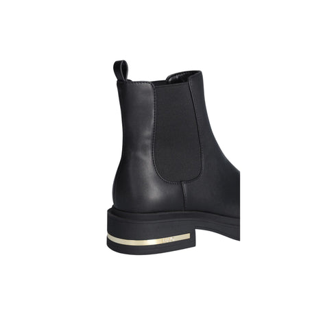 Stivaletto Donna con inserto logato effetto metallizzato Nero Liu Jo- Francavilla Moda