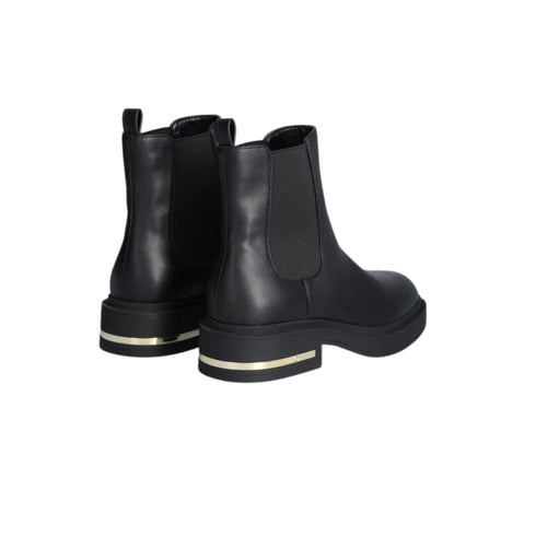 Stivaletto Donna con inserto logato effetto metallizzato Nero Liu Jo- Francavilla Moda