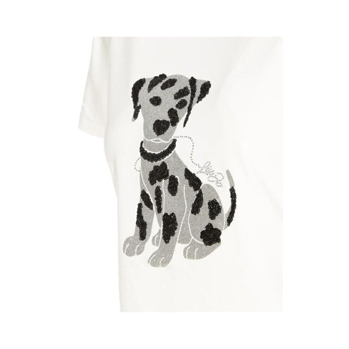 Liu Jo T-shirt T-shirt Donna con paillettes frontali Bianco P24-LIU.JOWA4052J5003-Q9981-S - Francavilla Moda