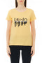T-shirt Donna manica corta glitter Giallo Liu Jo- Francavilla Moda