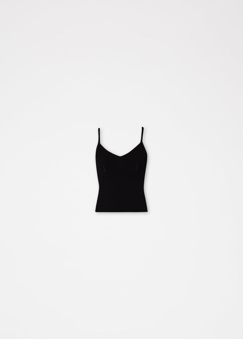 Top Donna con bretelle Nero Liu Jo- Francavilla Moda