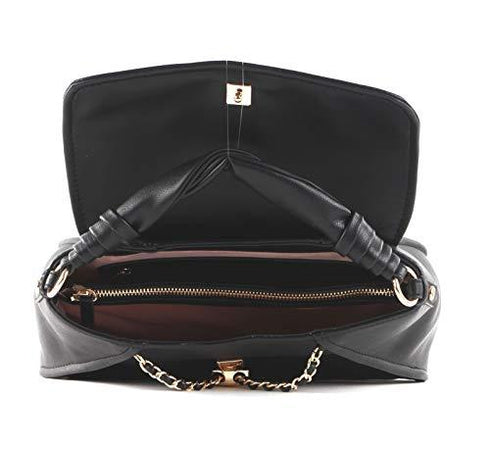 Borsa Donna a mano con meccanismo a scatto Nero LIU.JO- Francavilla Moda