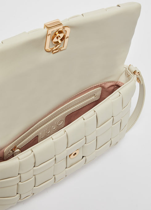 Borsa Donna a tracolla intrecciata ecosostenibile Gesso LIU.JO- Francavilla Moda
