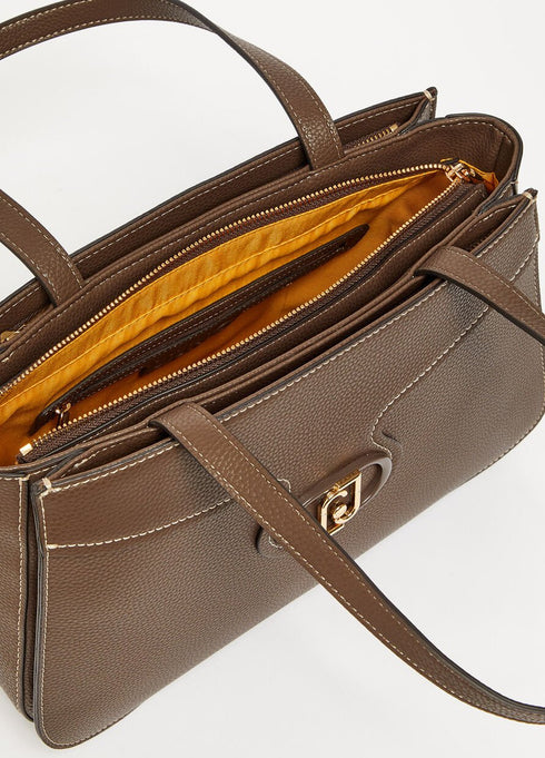 Borsa Shopping ecosostenibile tripla zip Moro LIU.JO- Francavilla Moda