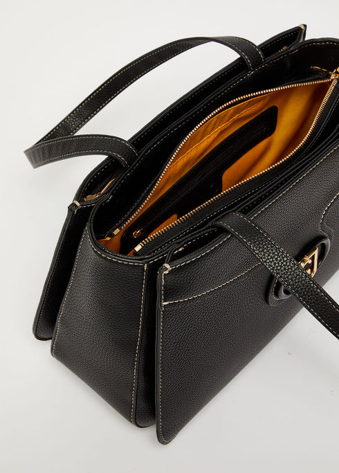 Borsa Shopping ecosostenibile tripla zip Moro LIU.JO- Francavilla Moda