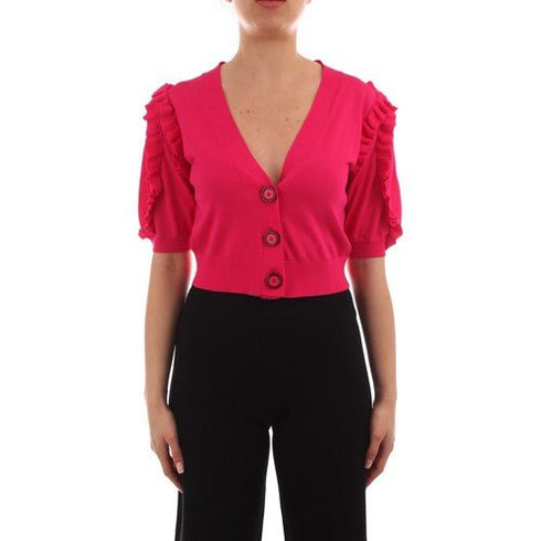 Cardigan Donna con rouches in tono Fucsia LIU.JO- Francavilla Moda
