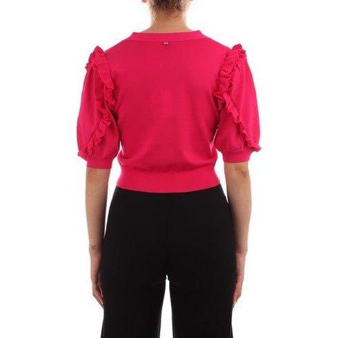 Cardigan Donna con rouches in tono Fucsia LIU.JO- Francavilla Moda